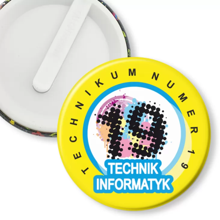przypinka klips Technik informatyk