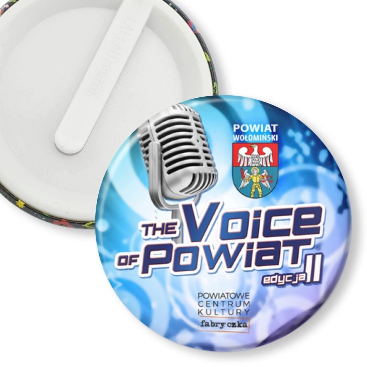 przypinka klips The Voice of Powiat
