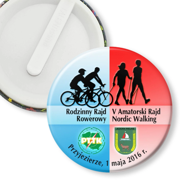 przypinka klips V Amatorski Rajd Nordic Walking