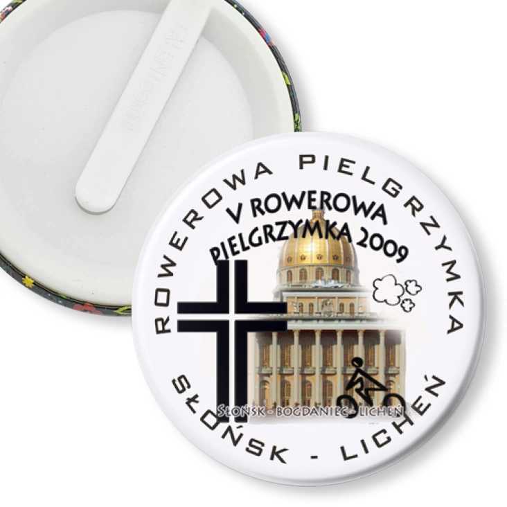 przypinka klips V Rowerowa Pielgrzymka 2009