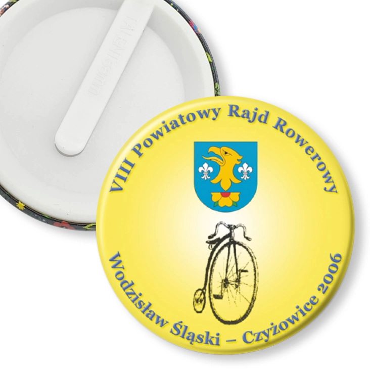 przypinka klips VIII Powiatowy Rajd Rowerowy
