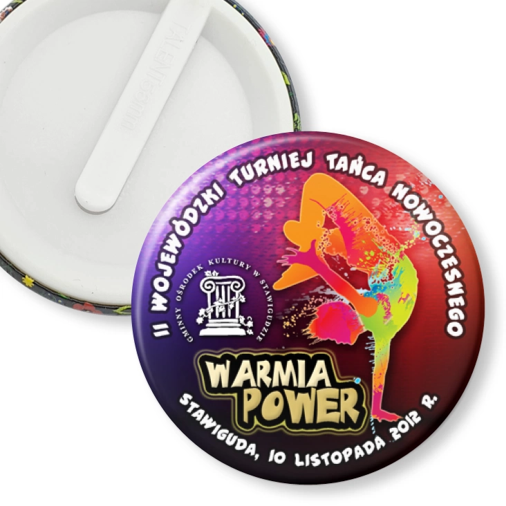 przypinka klips Warmia Power 2012