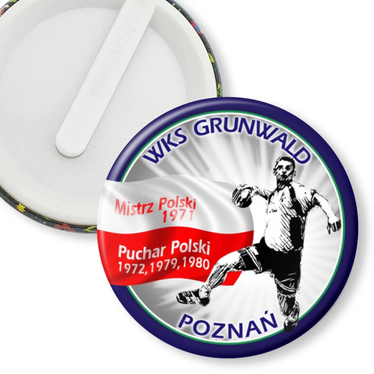 przypinka klips WKS Grunwald Poznań