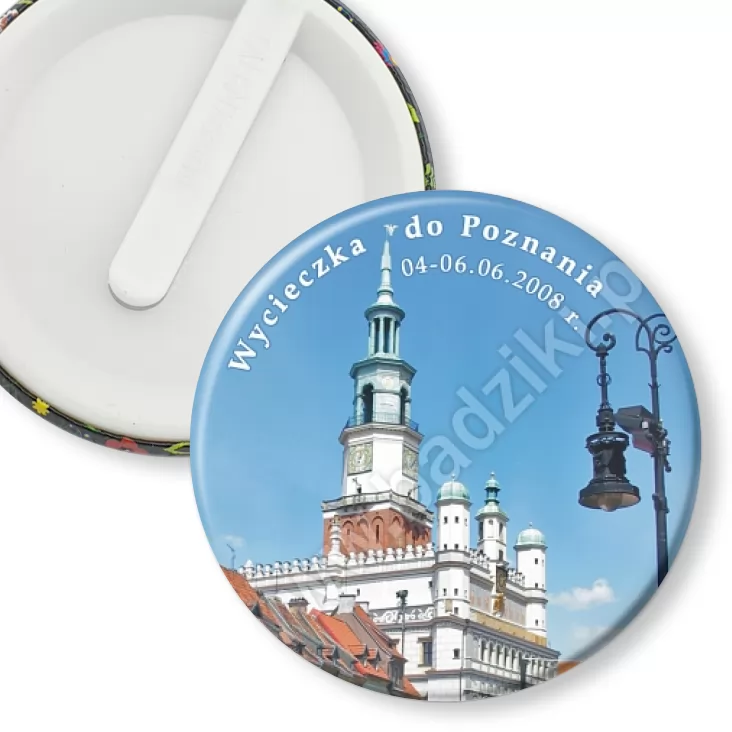 przypinka klips Wycieczka do Poznania