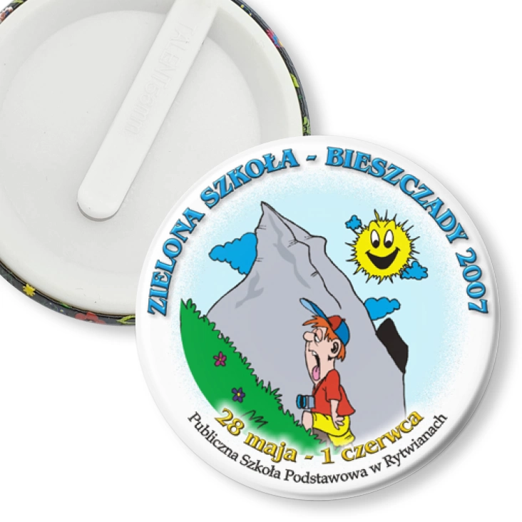 przypinka klips Zielona Szkoła - Bieszczady 2007