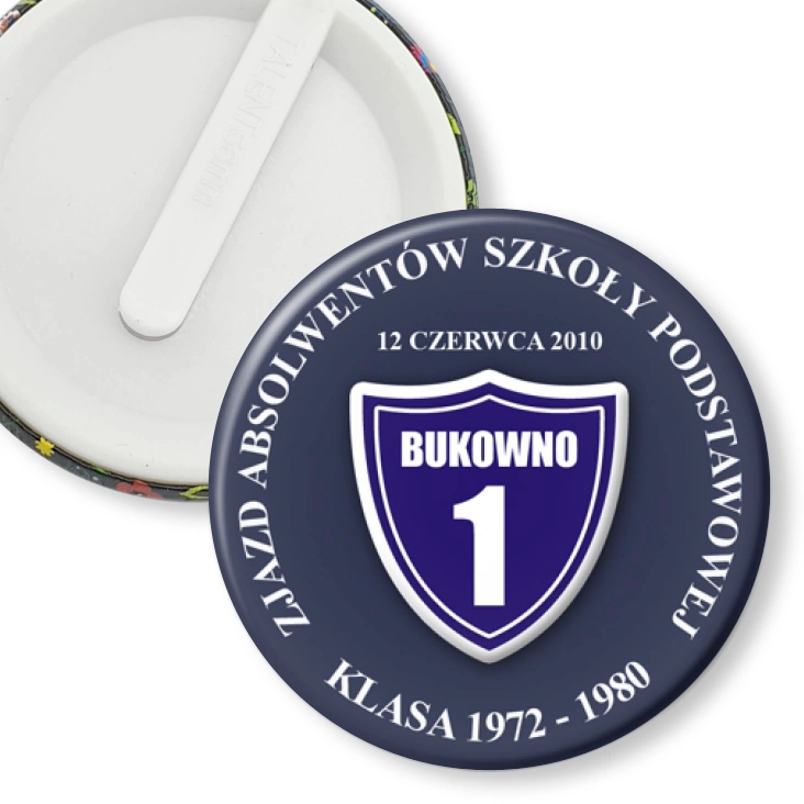 przypinka klips Zjazd Absolwentów SP w Bukownie