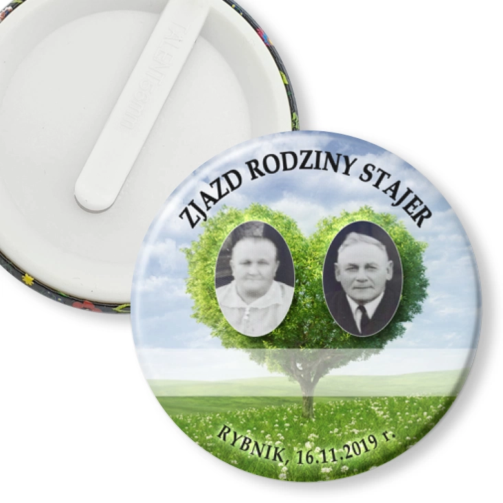przypinka klips Zjazd rodziny Stajer