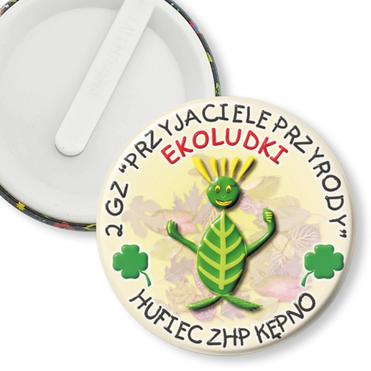 przypinka klips 2 GZ Przyjaciele Przyrody EKOLUDKI