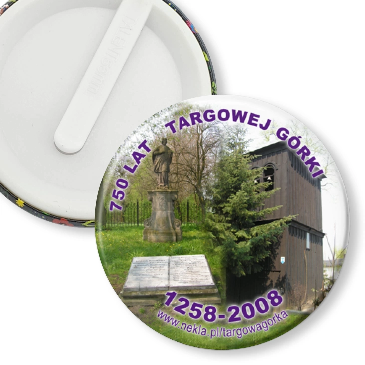 przypinka klips 750 lat Targowej Górki