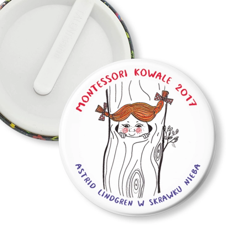 przypinka klips Astrid Lindgren w Skrawku Nieba