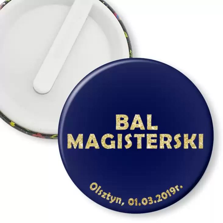 przypinka klips Bal Magisterski 2019