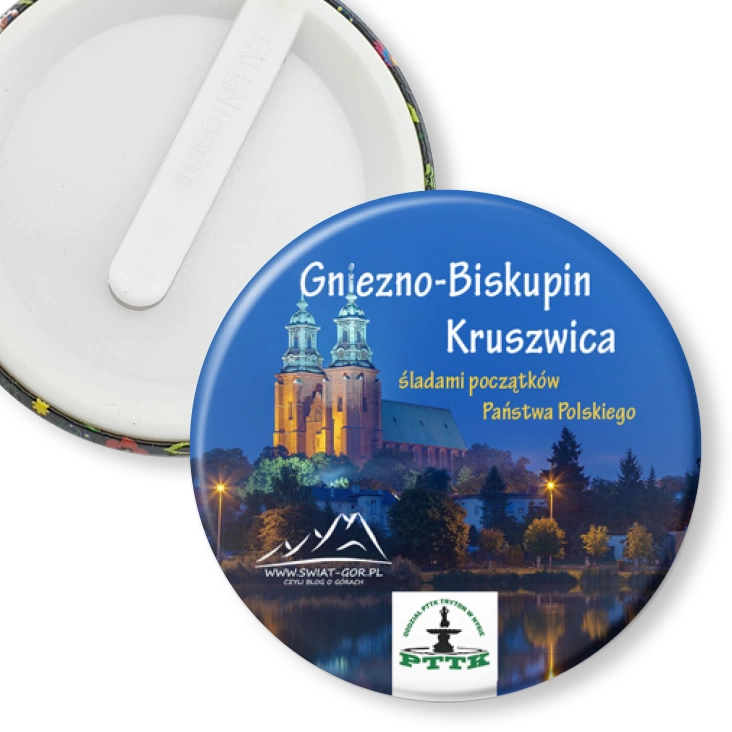 przypinka klips Gniezno-Biskupin Kruszwica