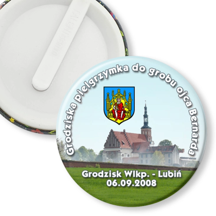 przypinka klips Grodziska pielgrzymka do grobu ojca Bernarda