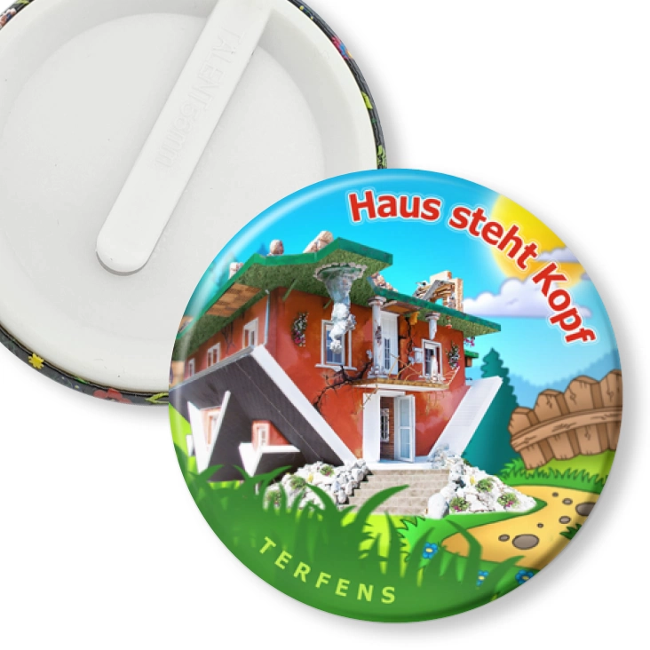 przypinka klips Haus Steht Kopf