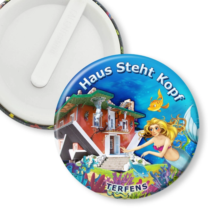 przypinka klips Haus Steht Kopf