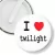 Przypinka klips I love twilight