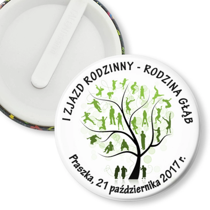 przypinka klips I Zjazd Rodzinny - Rodzina Głąb