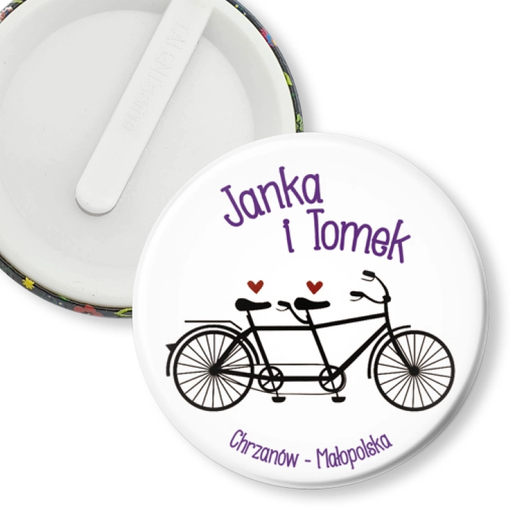 przypinka klips Janka i Tomek