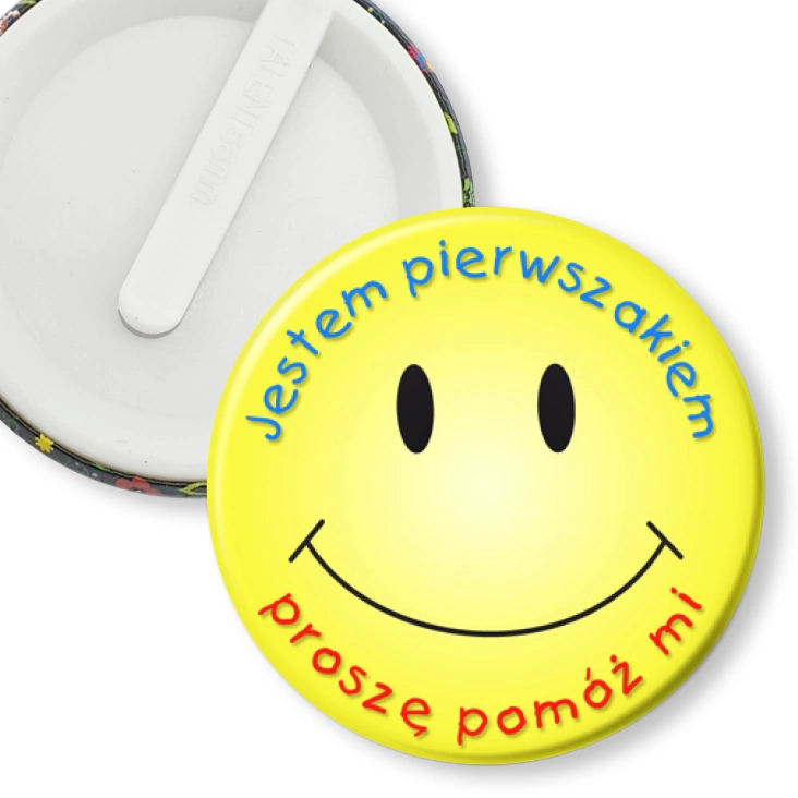 przypinka klips Jestem pierwszakiem