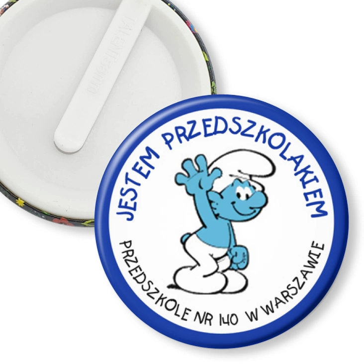 przypinka klips Jestem Przedszkolakiem