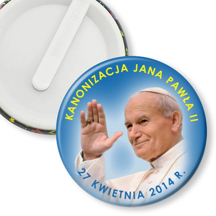 przypinka klips Kanonizacja Jana Pawła II
