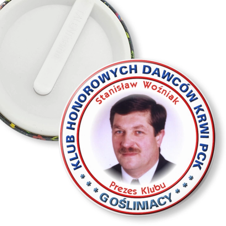 przypinka klips Klub Honorowych Dawców Krwi PCK