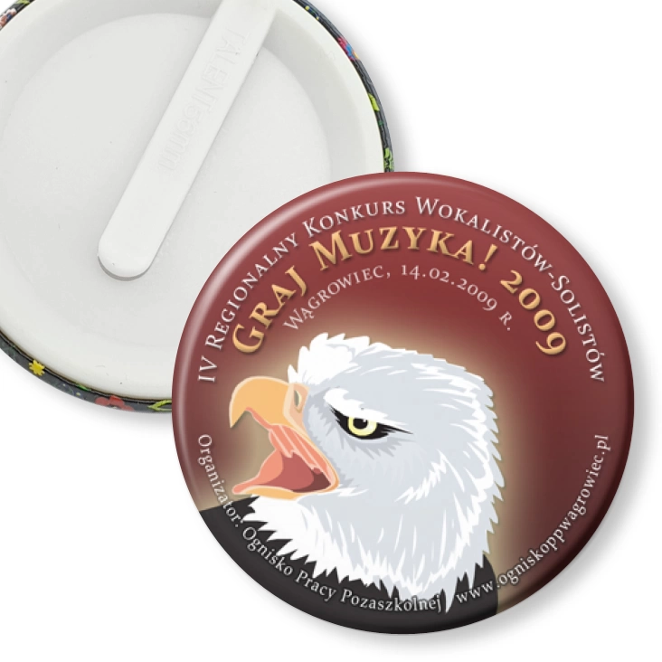 przypinka klips Konkurs Graj Muzyka