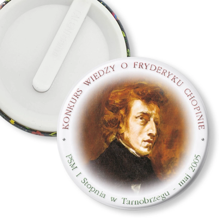 przypinka klips Konkurs wiedzy o Chopinie - Tarnobrzeg 2005