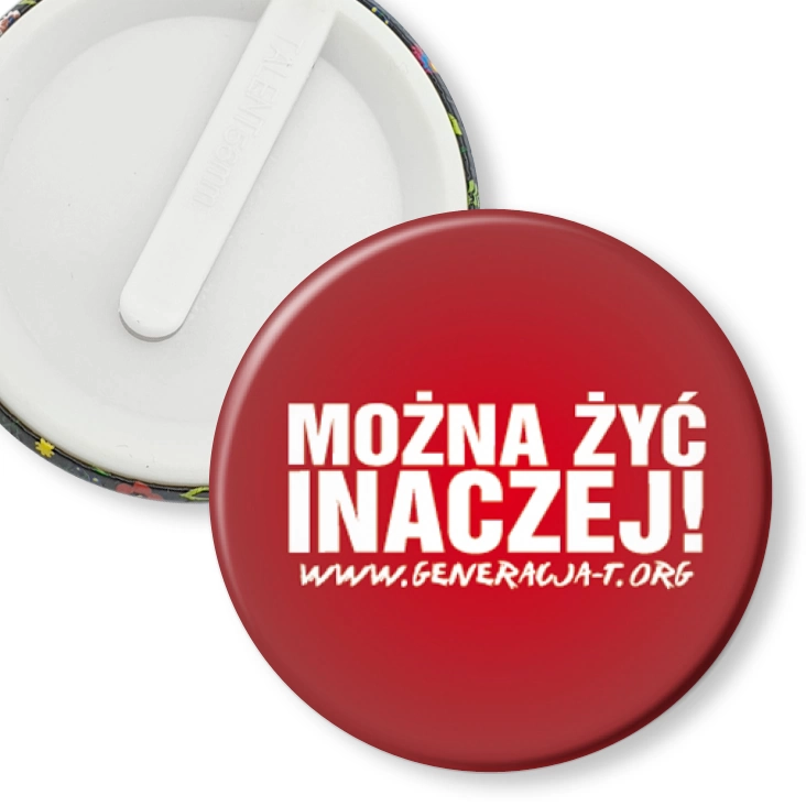 przypinka klips Można żyć inaczej B