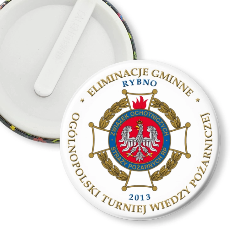 przypinka klips Ogólnopolski Turniej Wiedzy Pożarniczej 2013