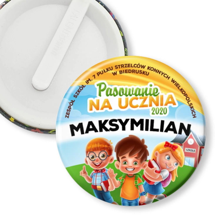 przypinka klips Pasowanie na ucznia