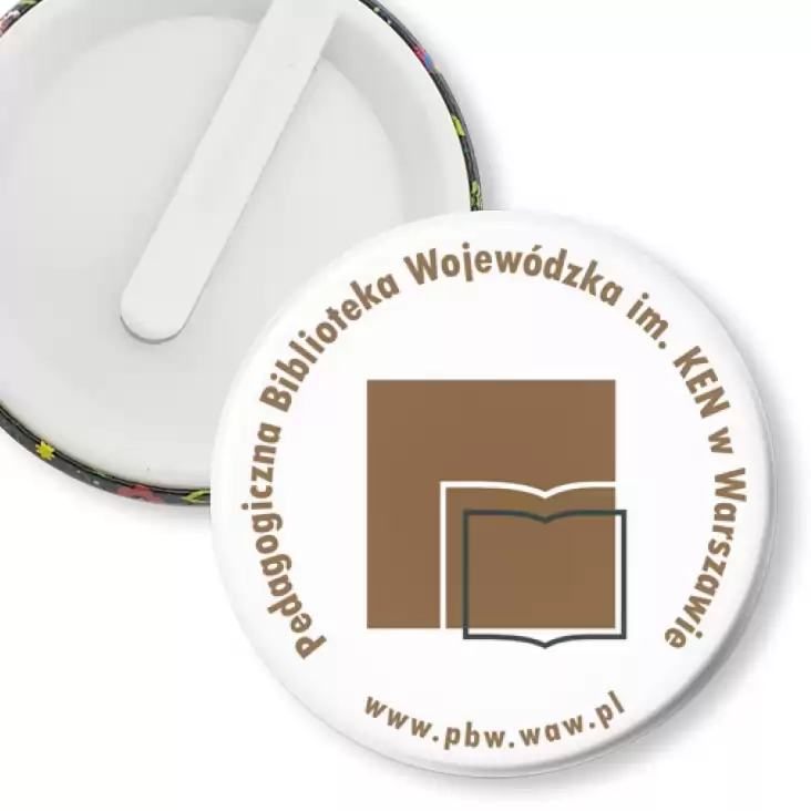 przypinka klips Pedagogiczna Biblioteka Wojewódzka w Warszawie