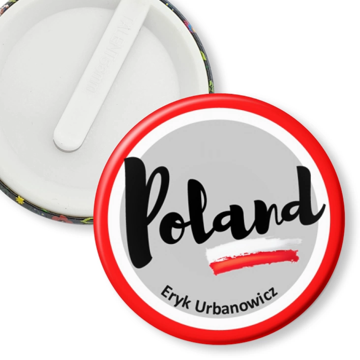 przypinka klips Poland