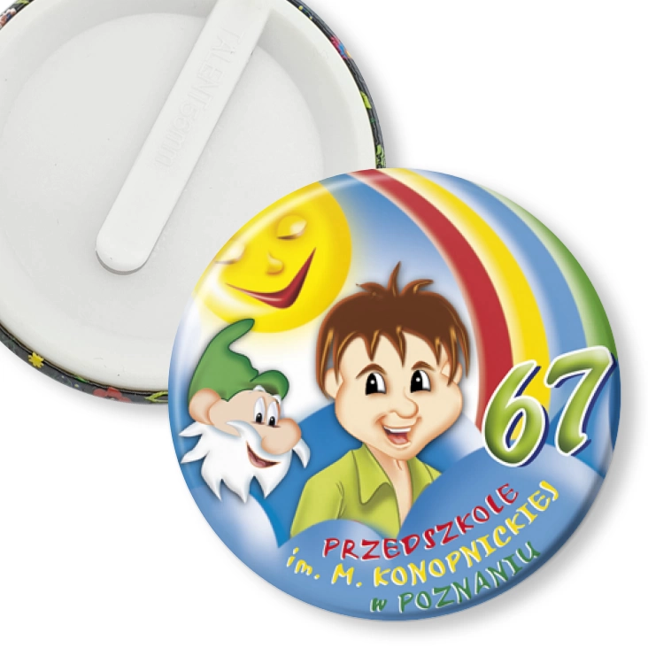przypinka klips Przedszkole nr 67 w Poznaniu