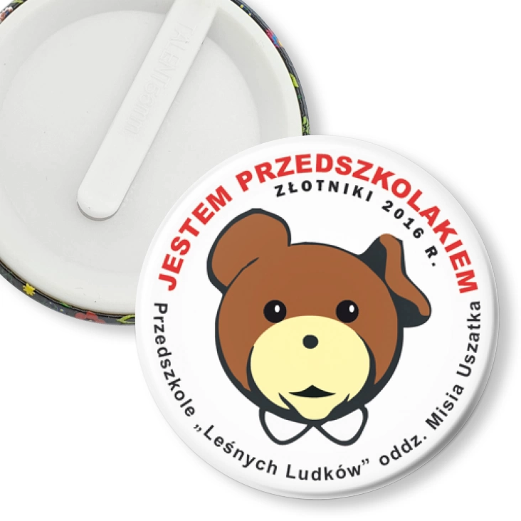 przypinka klips Przedszkole w Złotnikach