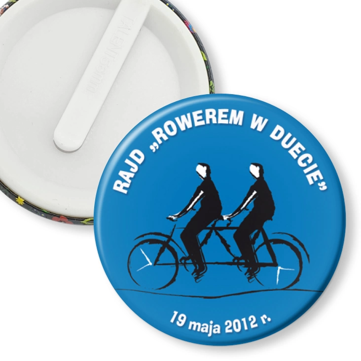 przypinka klips Rowerem w duecie