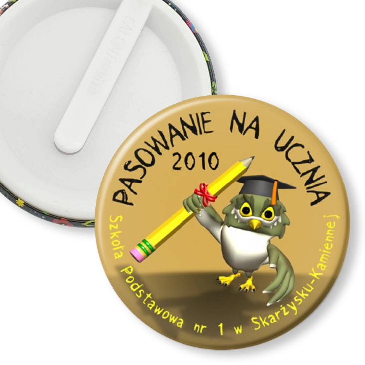 przypinka klips SP nr 1 w Skarżysku Kamiennej