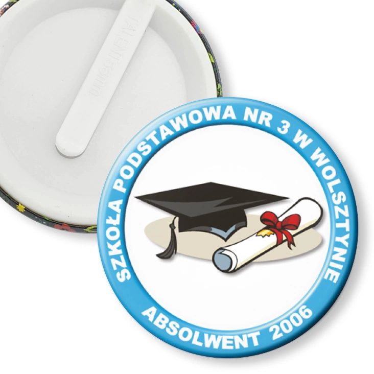 przypinka klips SP nr 3 w Wolsztynie - Absolwent 2006