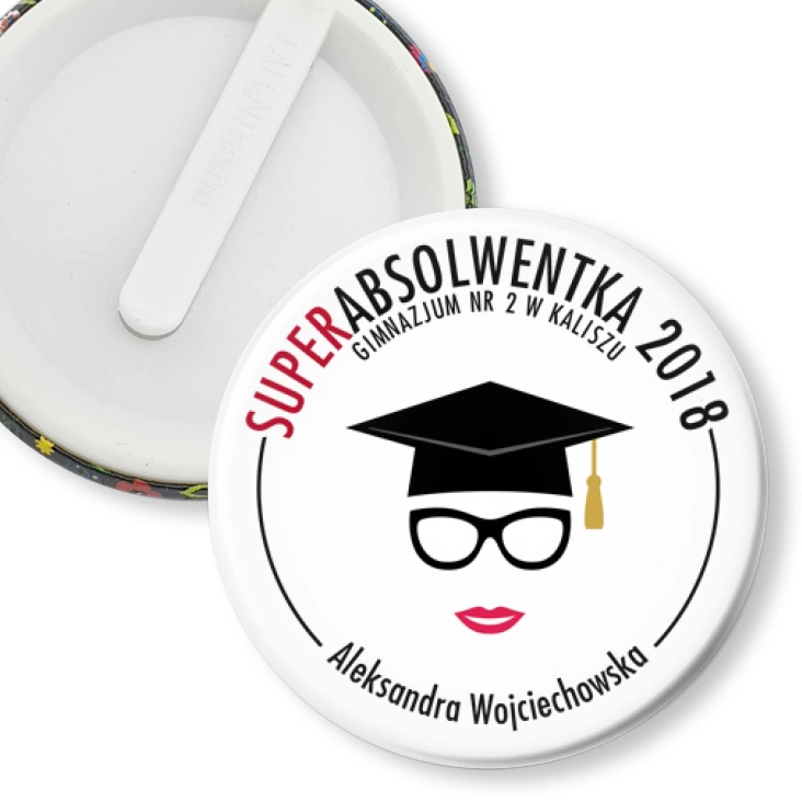 przypinka klips Superabsolwentka 2018