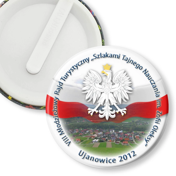 przypinka klips Szlakami Tajnego Nauczania im. Zofii Oleksy 2012