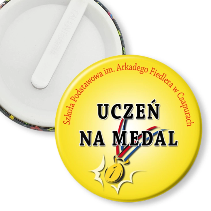 przypinka klips Uczeń na medal