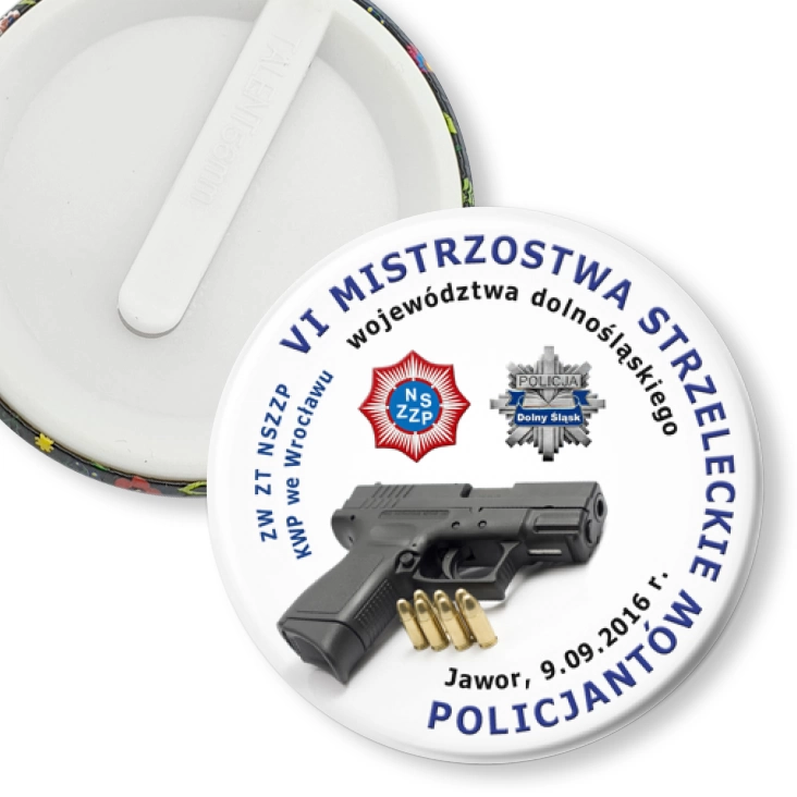 przypinka klips VI Mistrzostwa Strzeleckie Policjantów