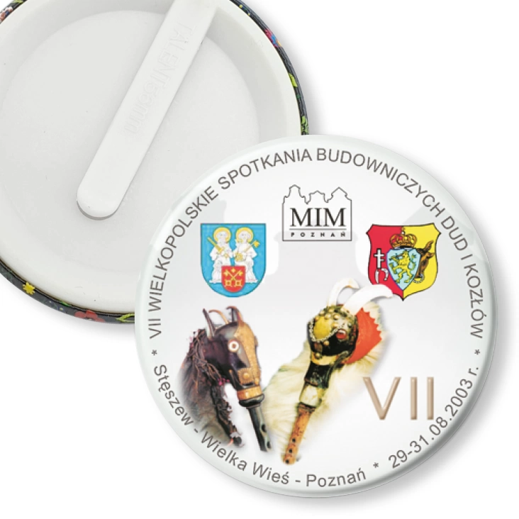 przypinka klips VII Wielkopolskie Spotkania Budowniczych Dud i Kozłów