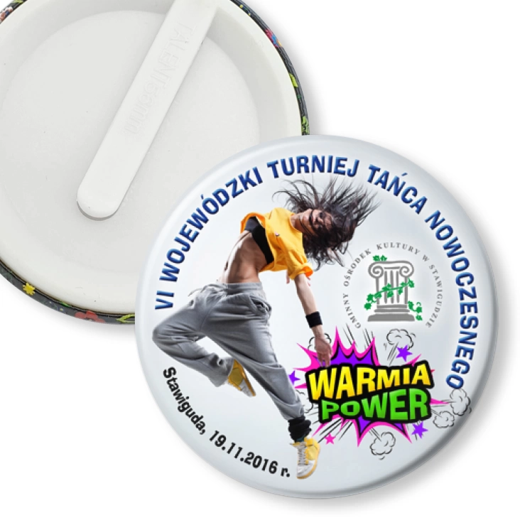 przypinka klips Warmia Power 2016