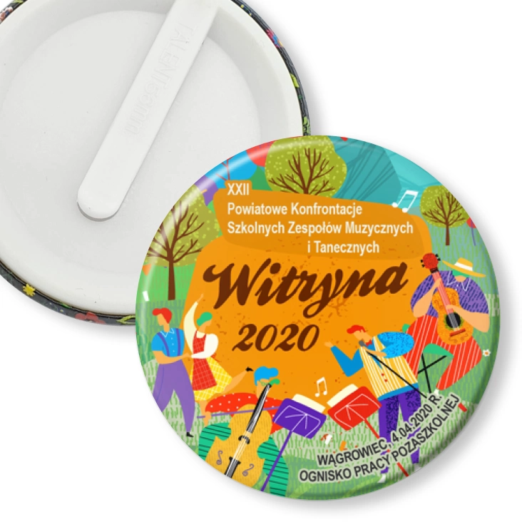 przypinka klips Witryna 2020