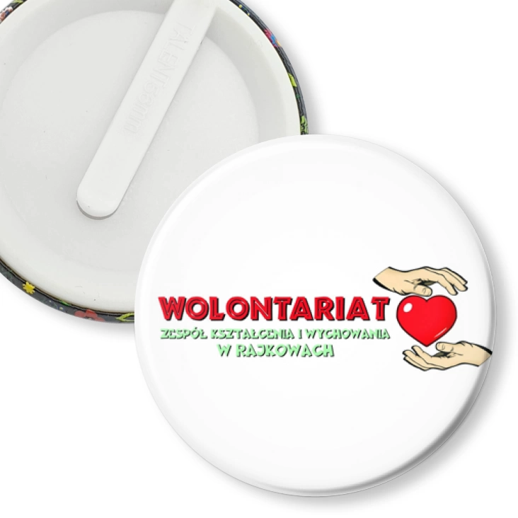 przypinka klips Wolontariat