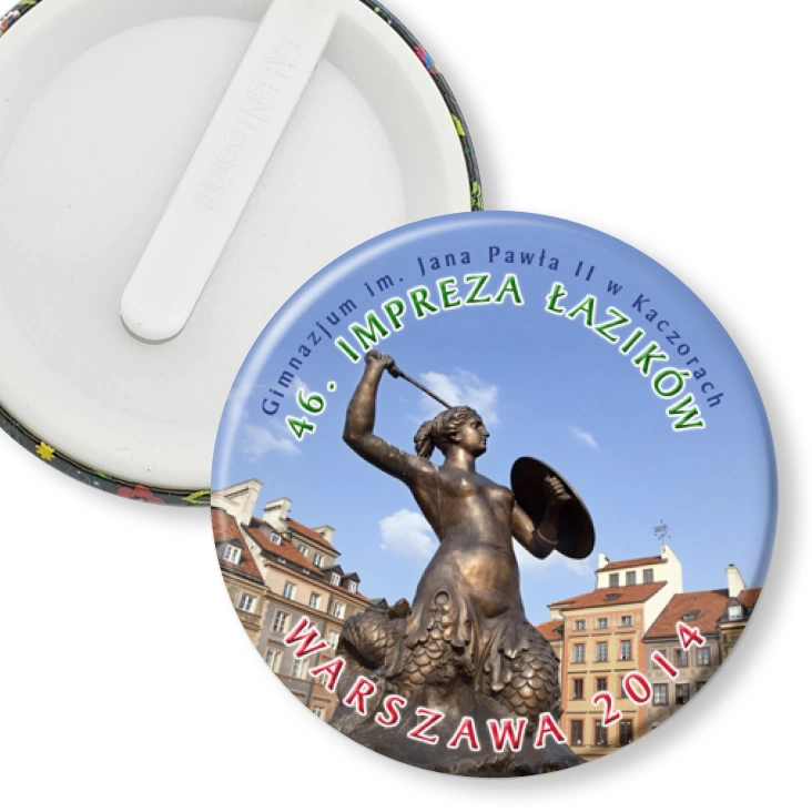 przypinka klips Wycieczka Kaczory-Warszawa