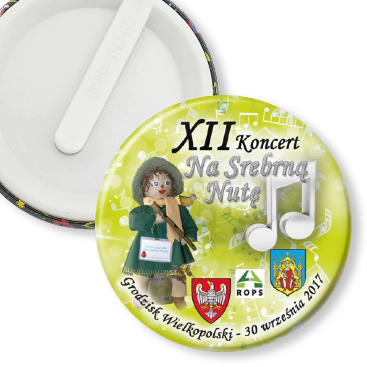 przypinka klips XII Koncert Na Srebrną Nutę 2017