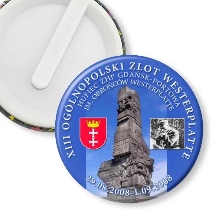 przypinka klips XIII Ogólnopolski Zlot Westerplatte