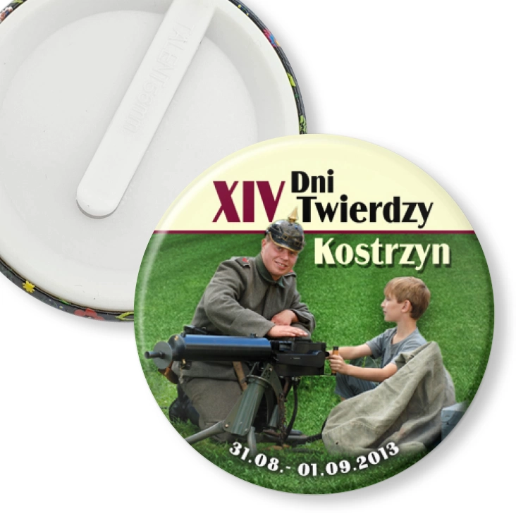 przypinka klips XIV Dni Twierdzy Kostrzyn